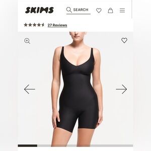 SKIMS Black Bodysuit
